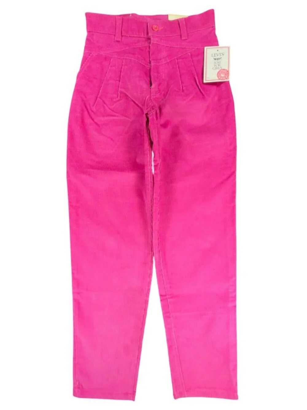Levi's Corduroy Pants Girls 12 Pink Cotton Blend Regular Vintage 90s Made in USA